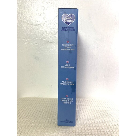 Care Bears Led Handheld Makeup Mirror Grumpy Bear Blue White Vanity - Picture 12 of 12